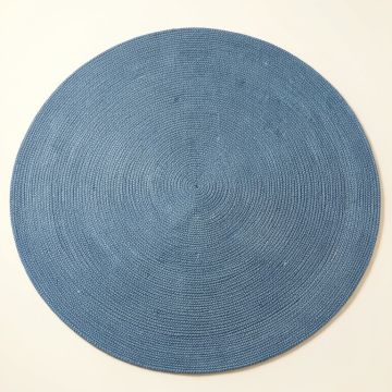 Clay Canyon Round Area Rug - Blue (synthetic illustration; no displayed measurements)