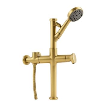 Solid Brass Pressure-Balanced Complete Shower System With Rough-In Valve