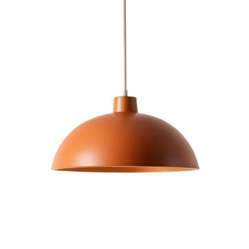Summit Bluff Pendant Light Suspended From One Plain Cable - Terracotta