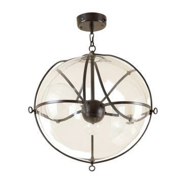 Rachael 8 - Light Sputnik Sphere Chandelier With Wrought Iron Accents
