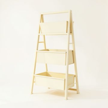 Alder Branch Empty Vertical Garden Frame - Cream (synthetic illustration; no displayed measurements)