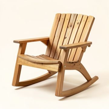 Diboll Outdoor Chevron Rocking Chair (synthetic illustration; no displayed measurements)