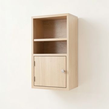 Spruce Brook Wall-Mounted Entry Cabinet - Beige (synthetic illustration; no displayed measurements)