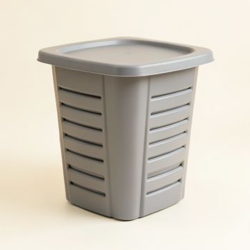 Meadow Bluff Closed Garden Compost Bin - Gray (synthetic illustration; no displayed measurements)