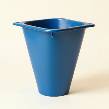 Slate Dale Empty Railing Planter With Integral Brackets - Blue (synthetic illustration; no displayed measurements)
