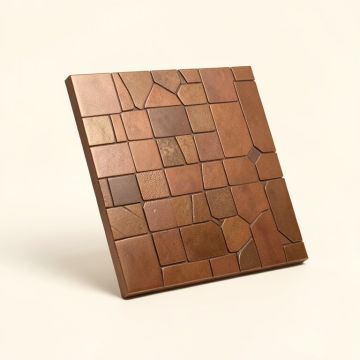 Cobble 12 '' X 12 '' Straight Edge Metal Mosaic Tile (synthetic illustration; no displayed measurements)