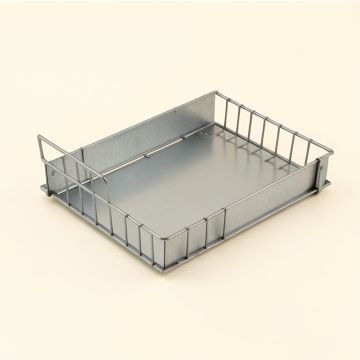 Flint Falls Empty Under-Desk Cable Tray - Gray (synthetic illustration; no displayed measurements)