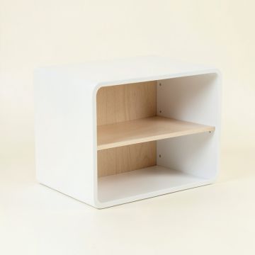Ash Arc Low Toy Storage Unit (synthetic illustration; no displayed measurements)