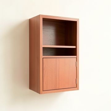 Hazel Arc Wall-Mounted Entry Cabinet (synthetic illustration; no displayed measurements)