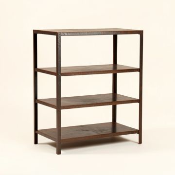 Nayini Vintage Industrial Etagere Bookcase (synthetic illustration; no displayed measurements)