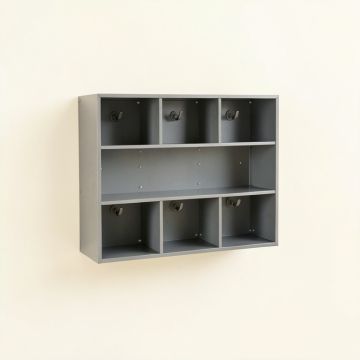 River Dale Wall-Mounted Entryway Organizer Shelf - Gray (synthetic illustration; no displayed measurements)