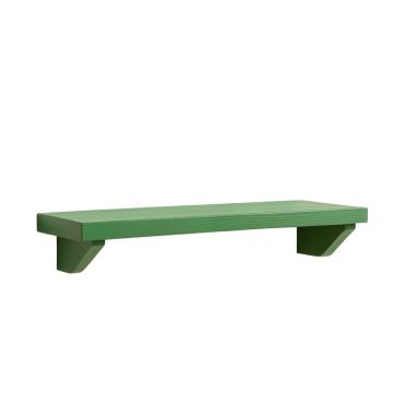 Oak Arc Wall-Mounted Shelf - Green