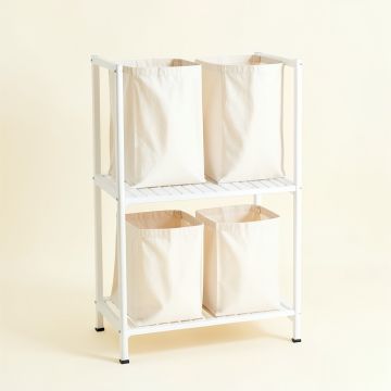Brook Arc Laundry Sorting Station With Plain Removable Bags (synthetic illustration; no displayed measurements)