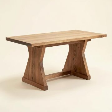 Coston Trestle Dining Table (synthetic illustration; no displayed measurements)