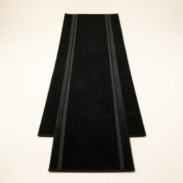 Holly Crest Narrow Runner Rug - Black (synthetic illustration; no displayed measurements)