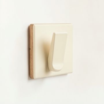 Meadow Arc Wall-Mounted Robe Hook - Cream (synthetic illustration; no displayed measurements)