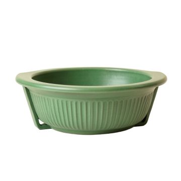 Meadow Bridge Empty Railing Planter With Integral Brackets - Green
