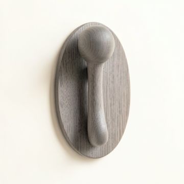 Reed Crest Wall-Mounted Robe Hook - Gray (synthetic illustration; no displayed measurements)