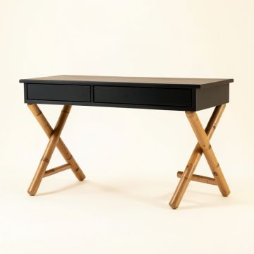 Vale Dell Writing Desk - Black (synthetic illustration; no displayed measurements)
