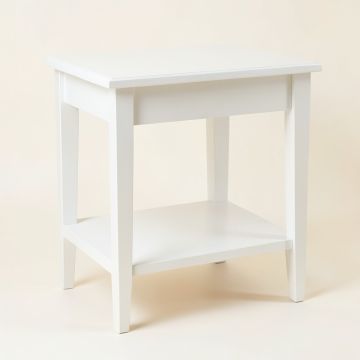Linden Crest Side Table - White (synthetic illustration; no displayed measurements)
