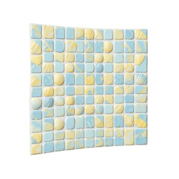 12 '' X 12 '' Seashell Grid Mosaic Wall & Floor Tile