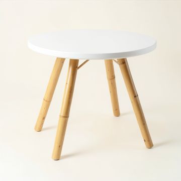 Ash Bridge Patio Table - White (synthetic illustration; no displayed measurements)