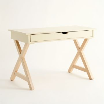 Willow Edge Writing Desk - Cream (synthetic illustration; no displayed measurements)