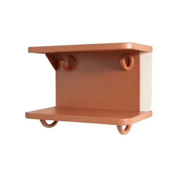 Flint Crest Wall-Mounted Entryway Organizer Shelf - Terracotta (synthetic illustration; no displayed measurements)
