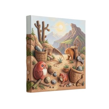 Ancient Earth Roamers Canvas Art