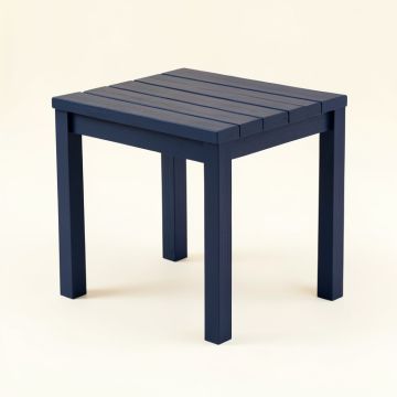 Field Crest Compact Balcony Table - Navy (synthetic illustration; no displayed measurements)