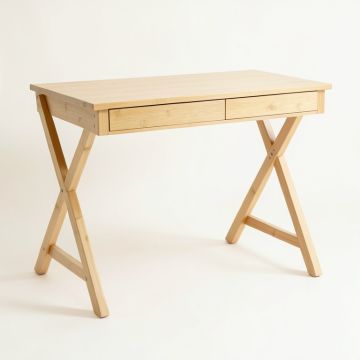 Reed Edge Writing Desk - Ivory (synthetic illustration; no displayed measurements)