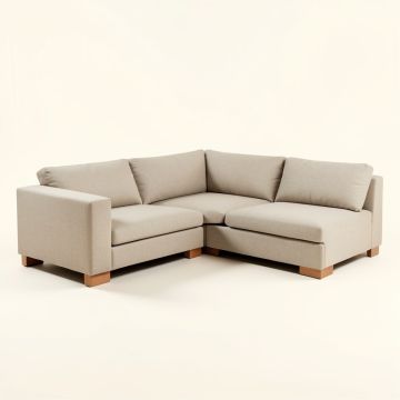 Zivah 119 '' Wide Linen Corner Sectional (synthetic illustration; no displayed measurements)