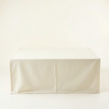Hazel Dell Flat Bed Sheet - Cream (synthetic illustration; no displayed measurements)