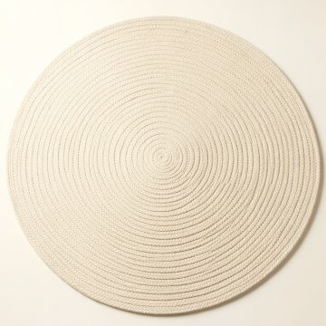 Vale Brook Round Area Rug - Cream (synthetic illustration; no displayed measurements)
