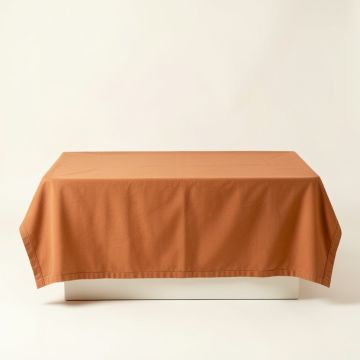Holly Edge Flat Bed Sheet - Terracotta (synthetic illustration; no displayed measurements)