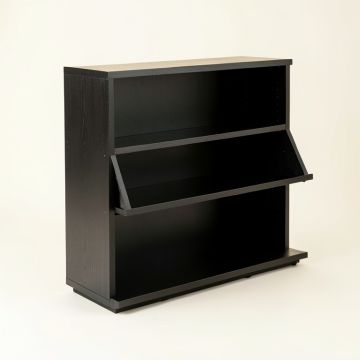 Olive Bluff Desktop Shelving Unit - Black (synthetic illustration; no displayed measurements)