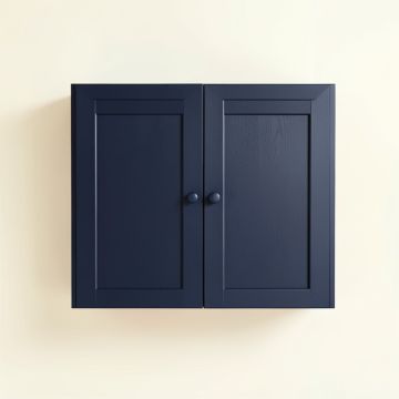 Dawn Brook Wall-Mounted Entry Cabinet - Navy (synthetic illustration; no displayed measurements)