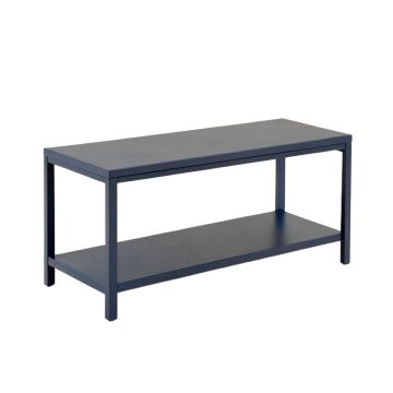 Wren Crest Narrow Outdoor Storage Bench - Navy