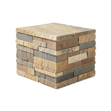 Alaska Ledger Panel Corner 4.5 '' X 9 '' Natural Stacked Stone Tile