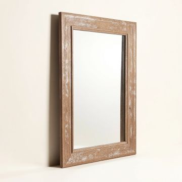 Fryman Brushed Classic Rustic Distressed Wall Mirror (synthetic illustration; no displayed measurements)