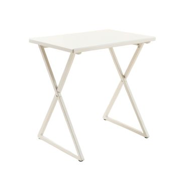 Dawn Bend Compact Balcony Table - White