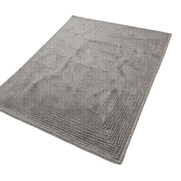 Wincanton Abstract Hand-Knotted Cotton Gray Area Rug