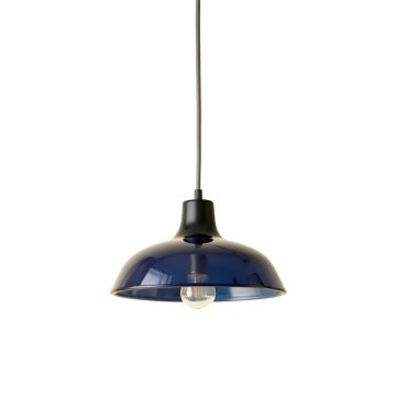 Lake Crest Pendant Light Suspended From One Plain Cable - Navy (synthetic illustration; no displayed measurements)