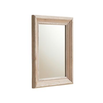 Carvely Beveled Distressed Accent Mirror
