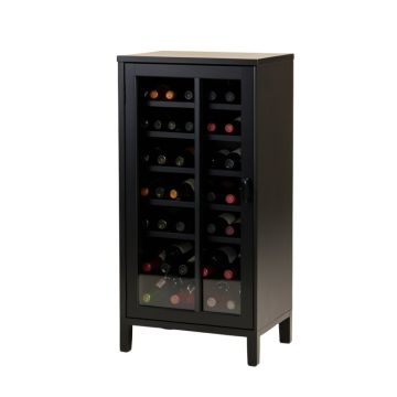 Cendrillon Wood Storage 12 Bottle Floor Wine Cabinet