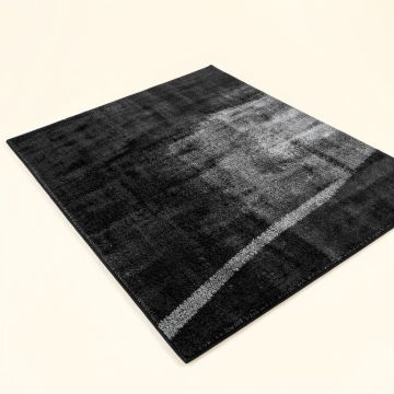 Anran Ombre Black/Gray Area Rug (synthetic illustration; no displayed measurements)