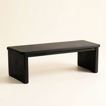 Sage Bend Indoor Bench - Black (synthetic illustration; no displayed measurements)