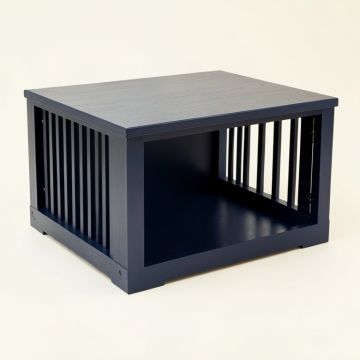 Wren Dell Empty Furniture-Style Pet Crate - Navy (synthetic illustration; no displayed measurements)