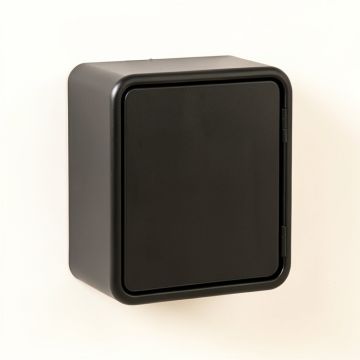 River Arc Wall-Mounted Entry Cabinet - Black (synthetic illustration; no displayed measurements)