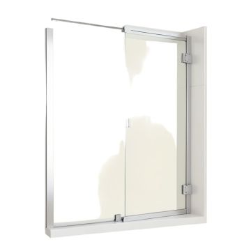 Elan 68 '' W X 74 '' H Single Sliding Frameless Shower Door With Rollerdisk™ Technology